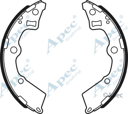 APEC BRAKING stabdžių trinkelių komplektas SHU717